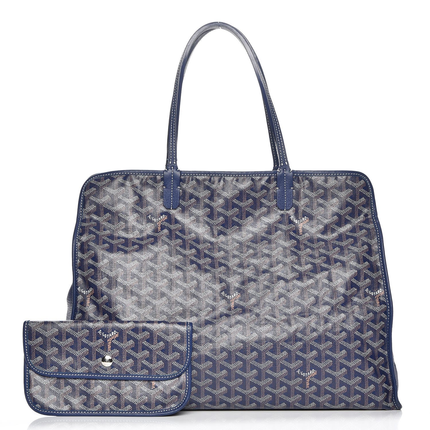 Goyard Goyardine Sac Hardy Pet Carrier PM Navy 1 of 10