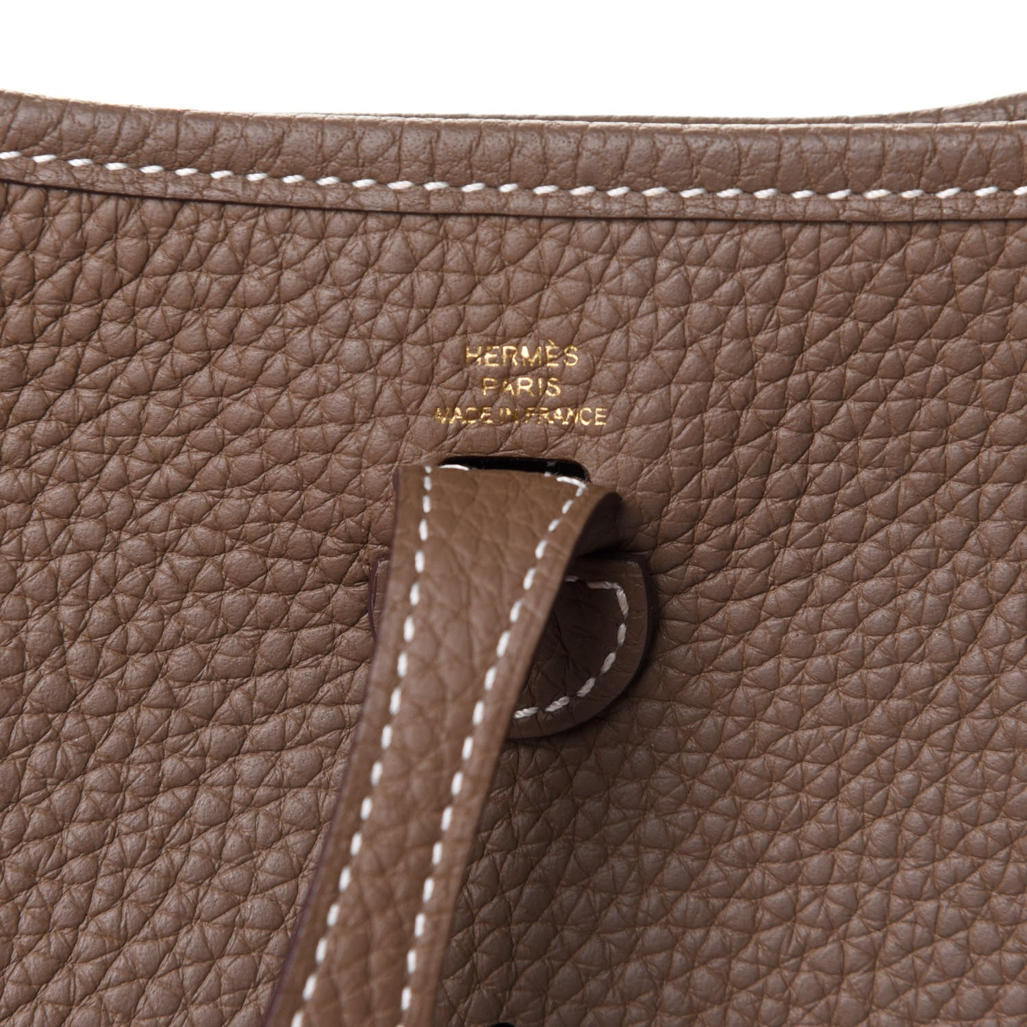 Hermes Taurillon Clemence Amazone Evelyne TPM Etoupe Bleu Indigo 6 of 10