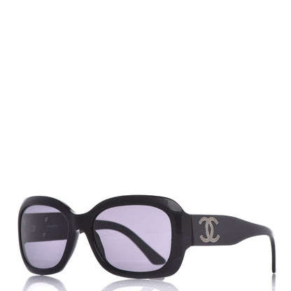 Chanel CC Sunglasses Black 1 of 7