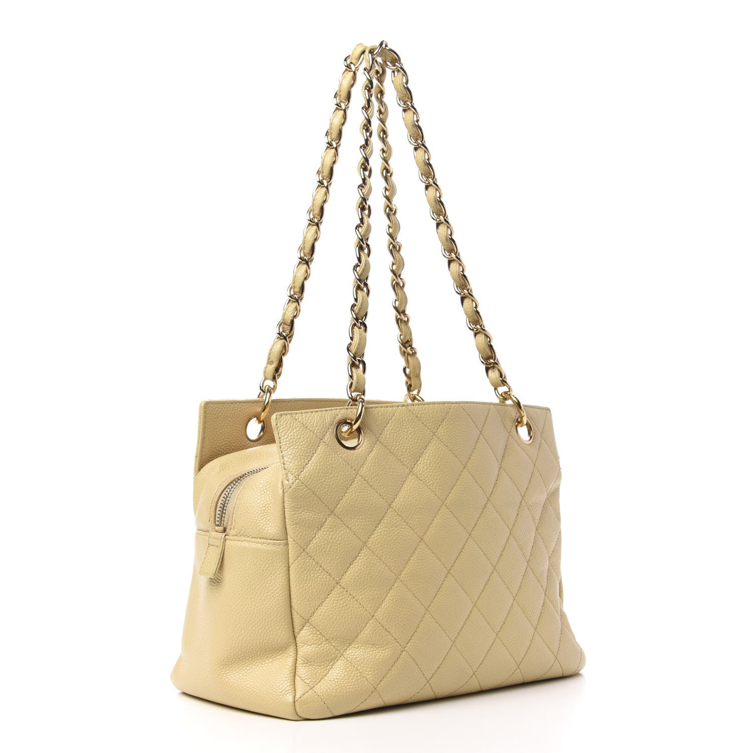 Chanel Caviar Quilted Petit Timeless Tote PTT Beige Clair 3 of 10