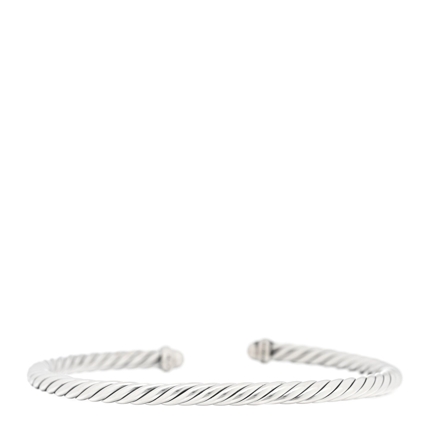 Sterling Silver 14K Yellow Gold 4mm Cable Classics Bracelet
