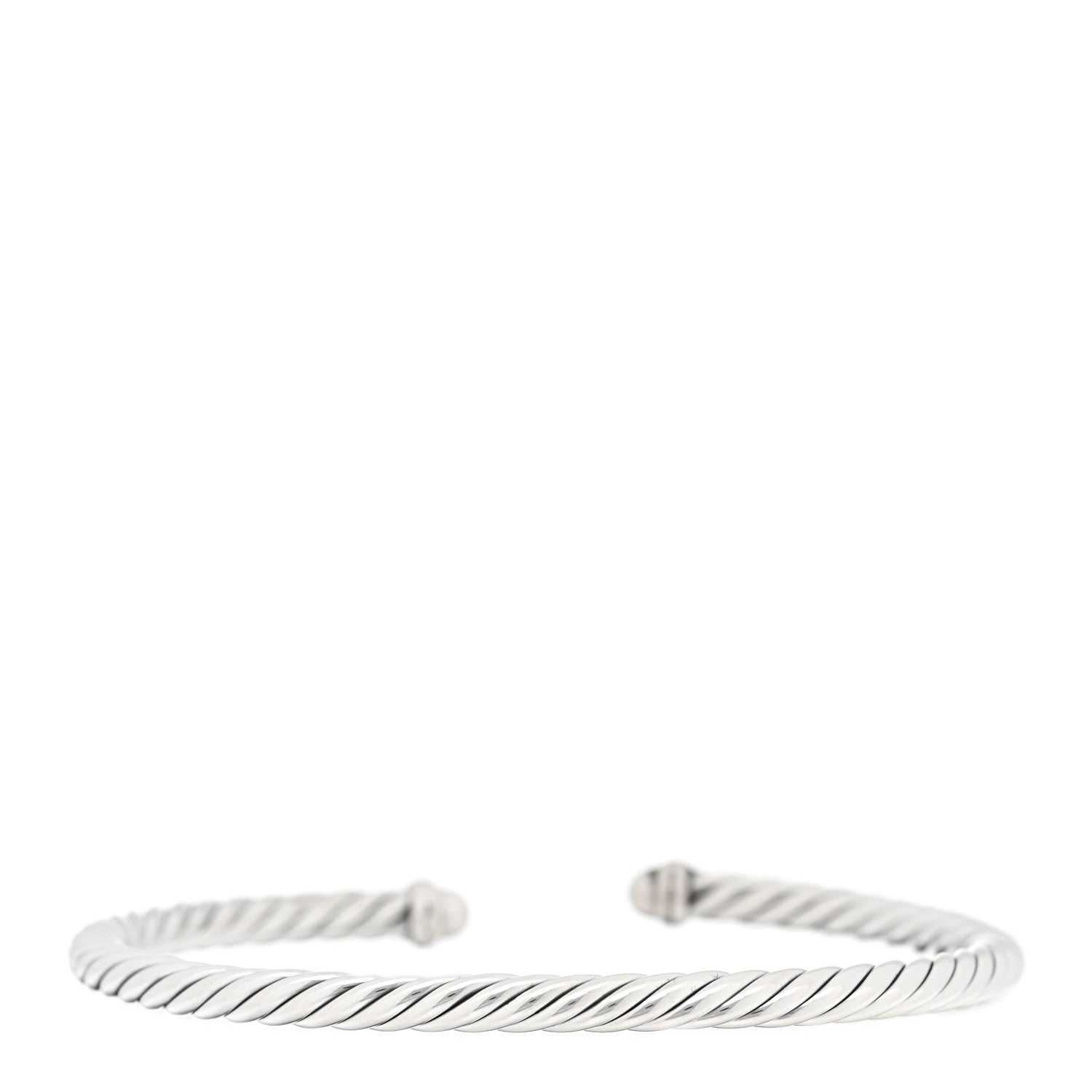 David Yurman Sterling Silver 14K Yellow Gold 4mm Cable Classics Bracelet 2 of 3