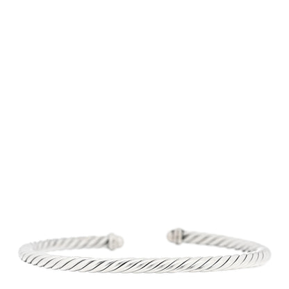 David Yurman Sterling Silver 14K Yellow Gold 4mm Cable Classics Bracelet 2 of 3