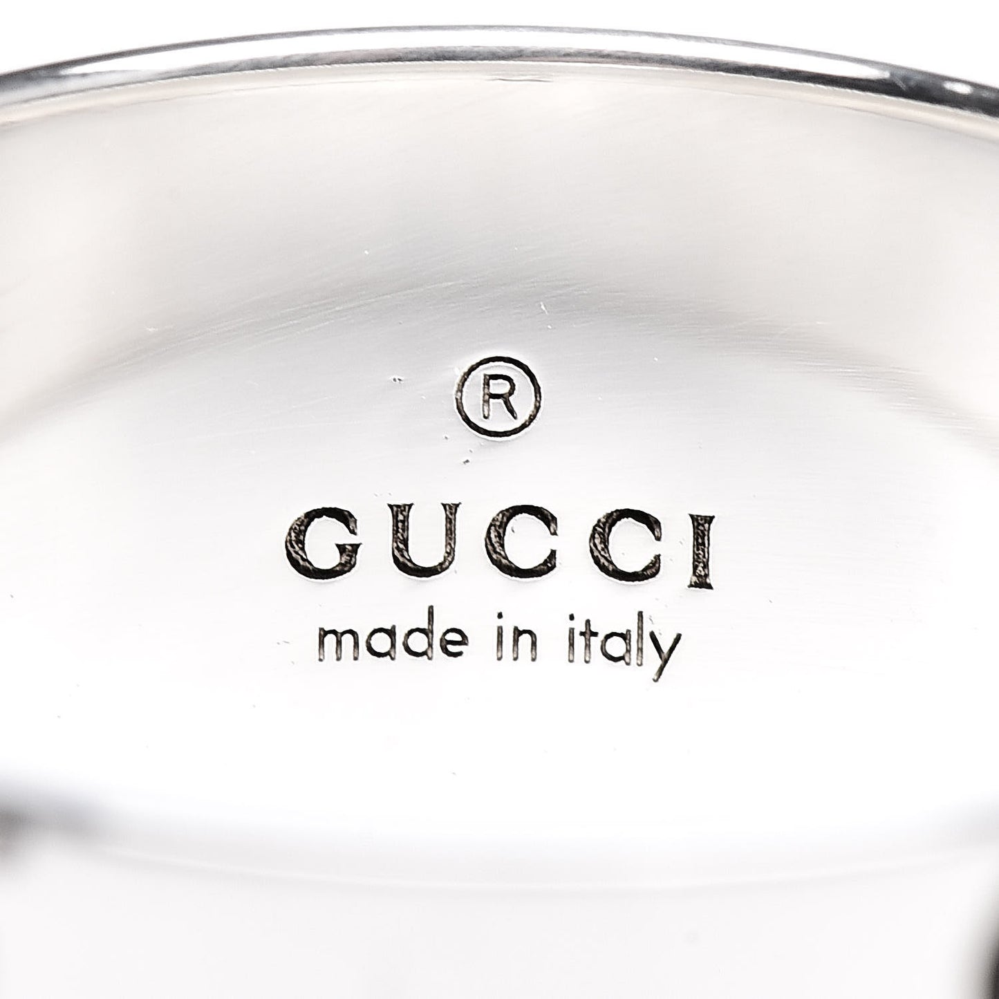Sterling Silver GucciGhost Hamlet Skull Band Ring 62 10