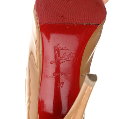 Christian Louboutin Patent Fifille 100 Pumps 37 Nude 6 of 7