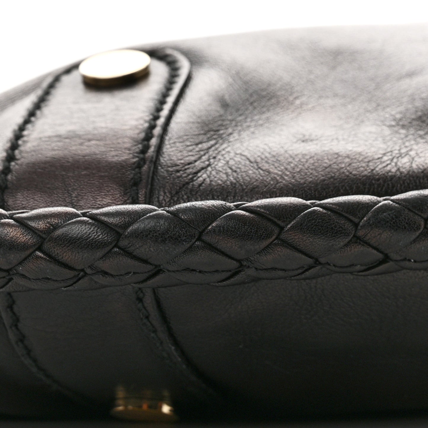 Calfskin Medium Britt Tassel Shoulder Bag Black