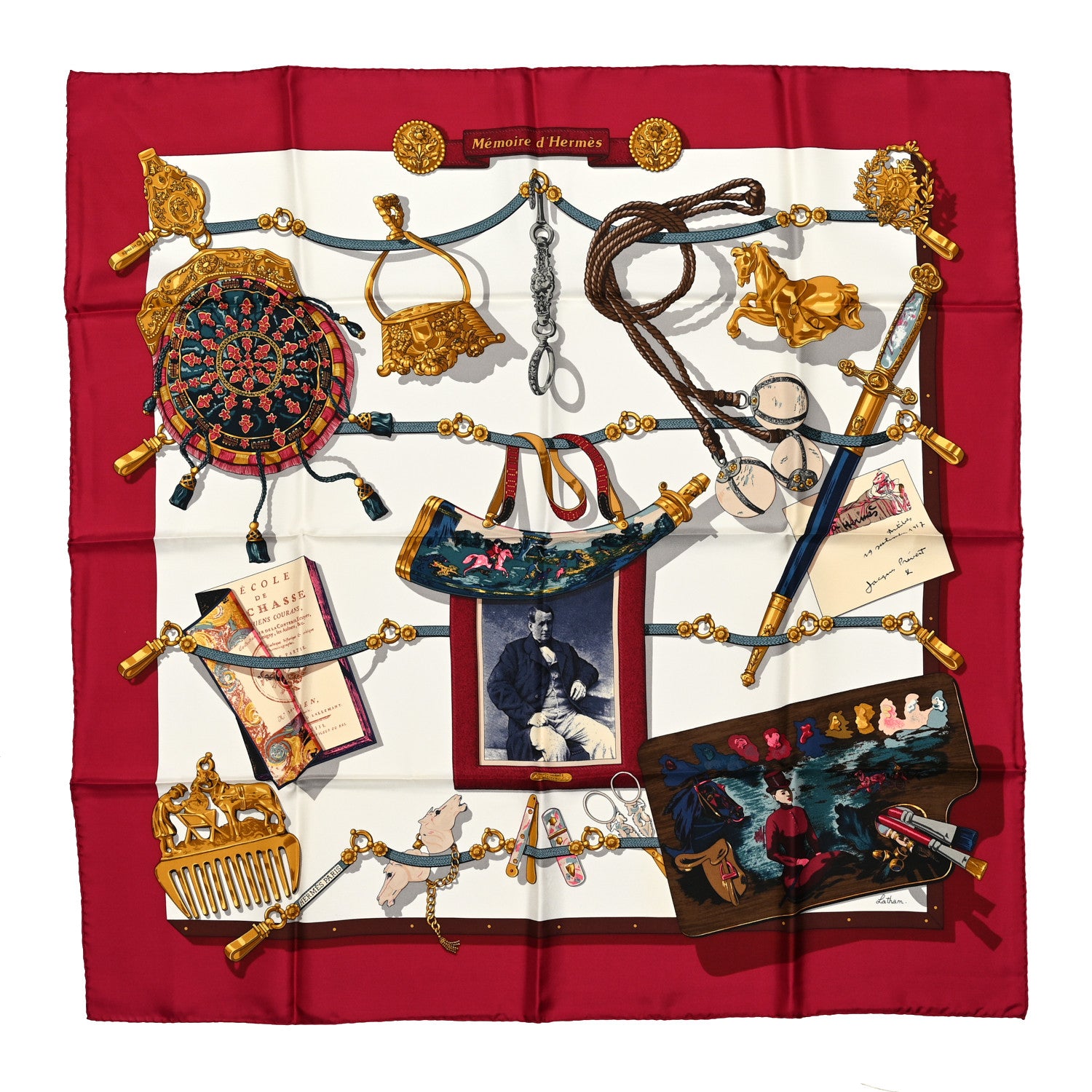 Hermes Silk Memoire d'Hermes Scarf 90 1 of 5