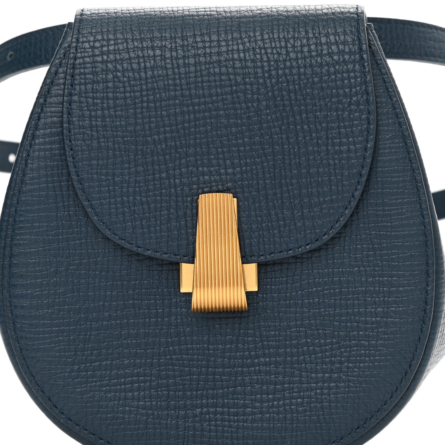 Palmellato Calfskin Rounded Belt Bag Navy