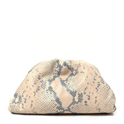 Bottega Veneta Goatskin Python Embossed Teen Pouch Cantaloupe 1 of 7