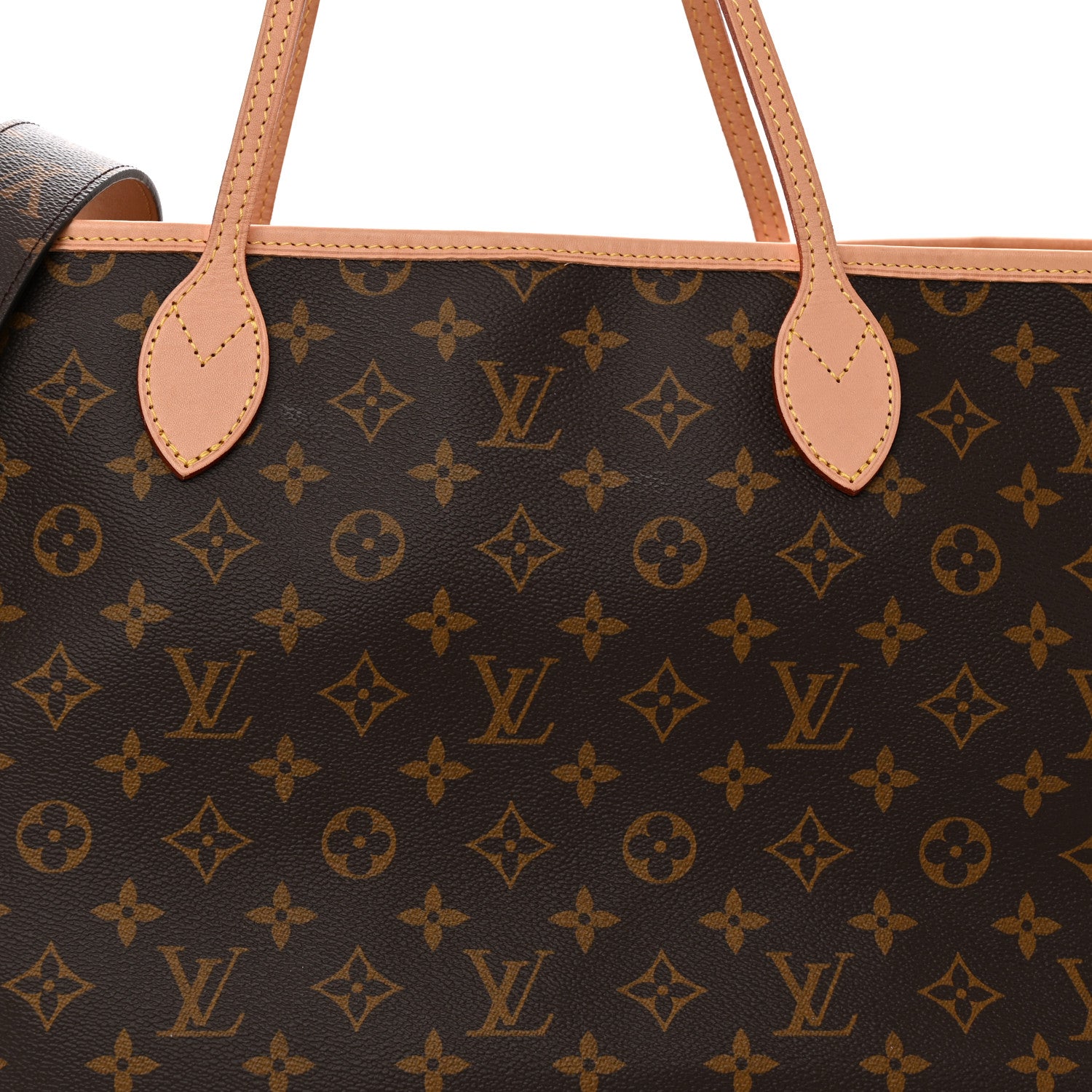 Louis Vuitton Monogram Stamped Inside Out Neverfull Bandouliere GM Beige 7 of 11