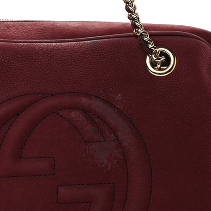 Gucci Vitello Range Medium Soho Bowler Burgundy 11 of 14