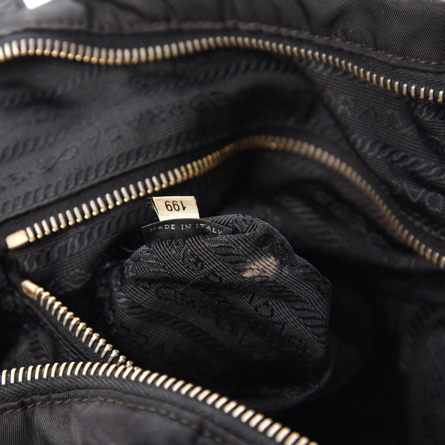 Tessuto Nylon Saffiano Tote Black