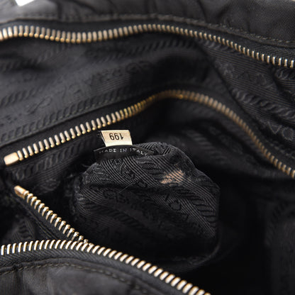 Prada Tessuto Nylon Saffiano Tote Black 10 of 11