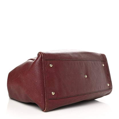 Gucci Pebbled Calfskin Large Soho Shoulder Bag Bordeaux 4 of 11