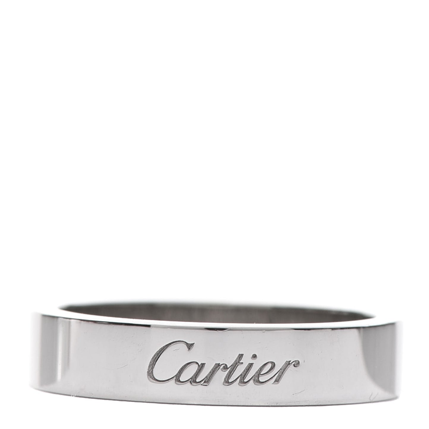 Platinum 4mm C De Wedding Band Ring 51 5.75