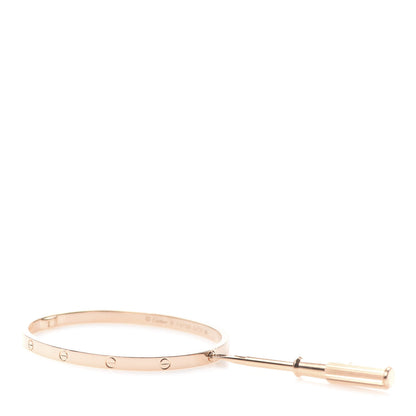 Cartier 18K Pink Gold Small LOVE Bracelet 16 4 of 8