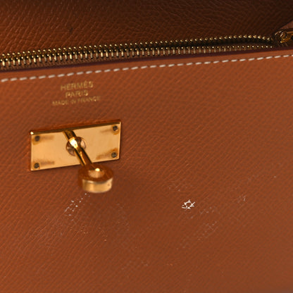 Hermes Epsom Kelly Longue Wallet Gold 8 of 13