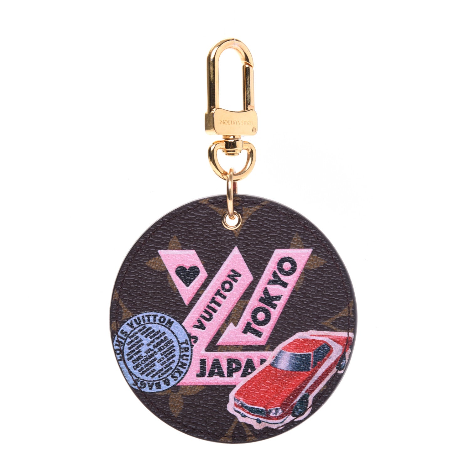 Louis Vuitton Monogram World Tour Bag Charm Key Holder 1 of 3