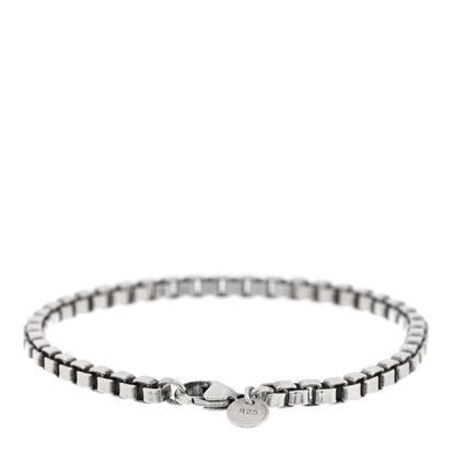 Tiffany Sterling Silver 4mm Venetian Link Bracelet 2 of 3