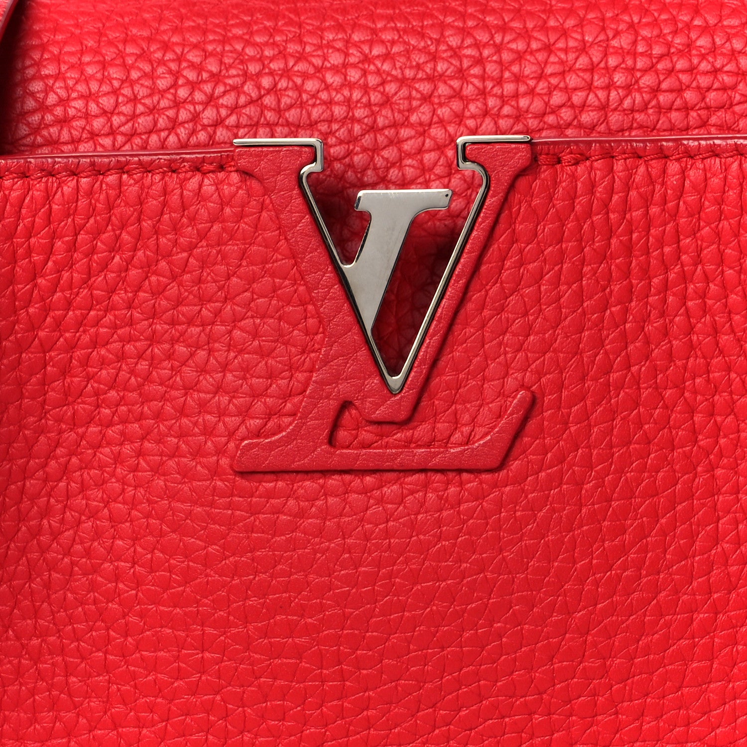 Louis Vuitton Taurillon Capucines BB Scarlet Red 7 of 9