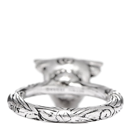 Gucci Sterling Silver Anger Forest Bull's Head Ring 56 7.5 4 of 5