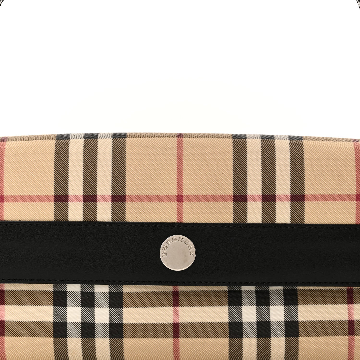 Burberry House Check Flap Shoulder Bag Black 8 of 10