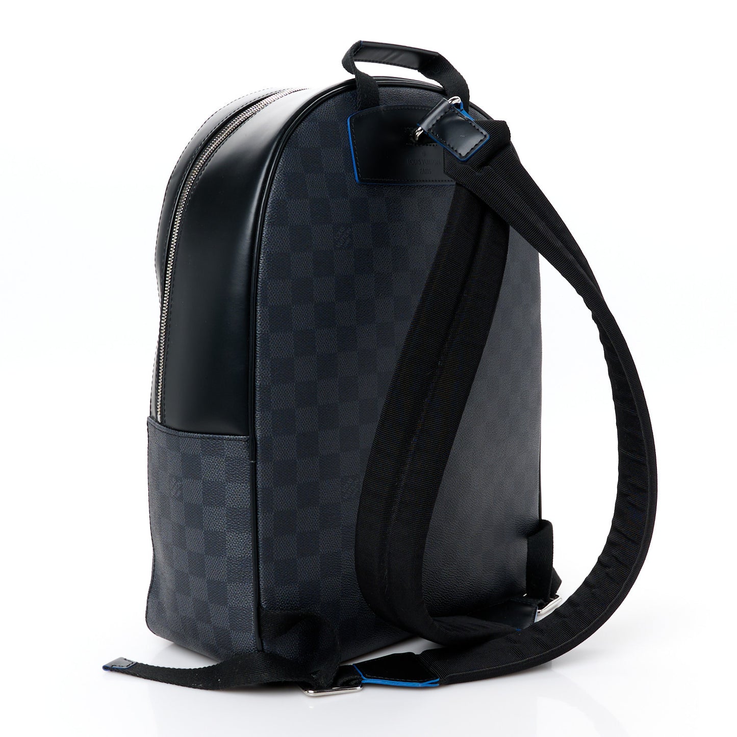 Damier Graphite Logo Josh Backpack Blue Multicolor