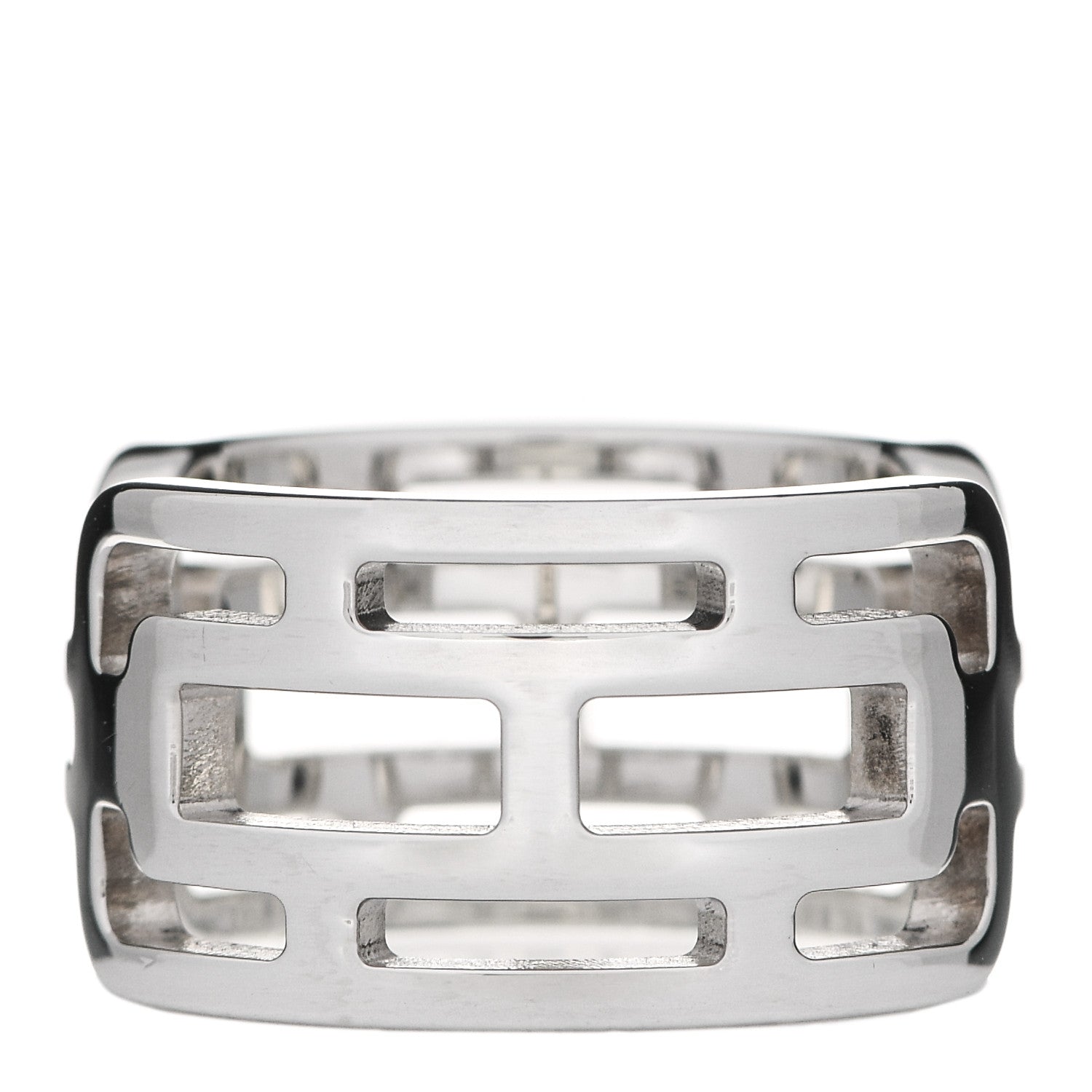 Hermes Sterling Silver PM Arcane Ring 59 8.75 1 of 4