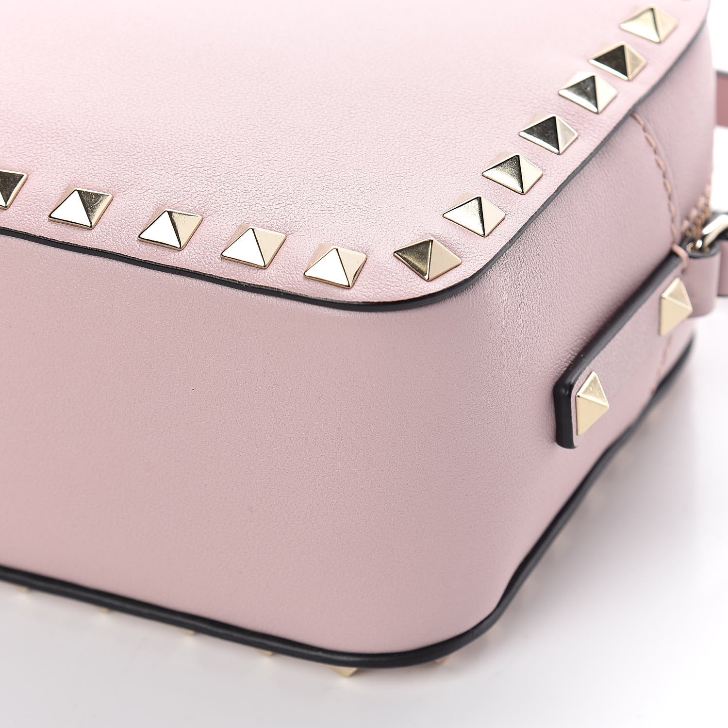 Valentino Garavani Calfskin Rockstud Camera Crossbody Bag Water Rose 8 of 8