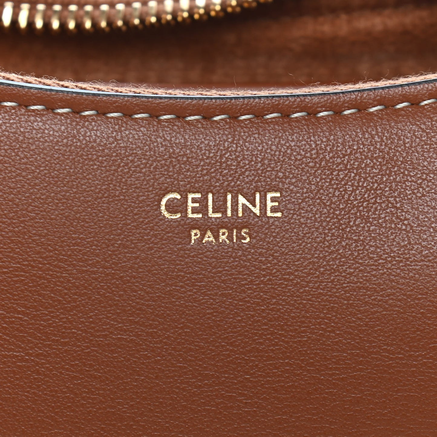 Smooth Calfskin Medium Strap Ava Shoulder Bag Tan