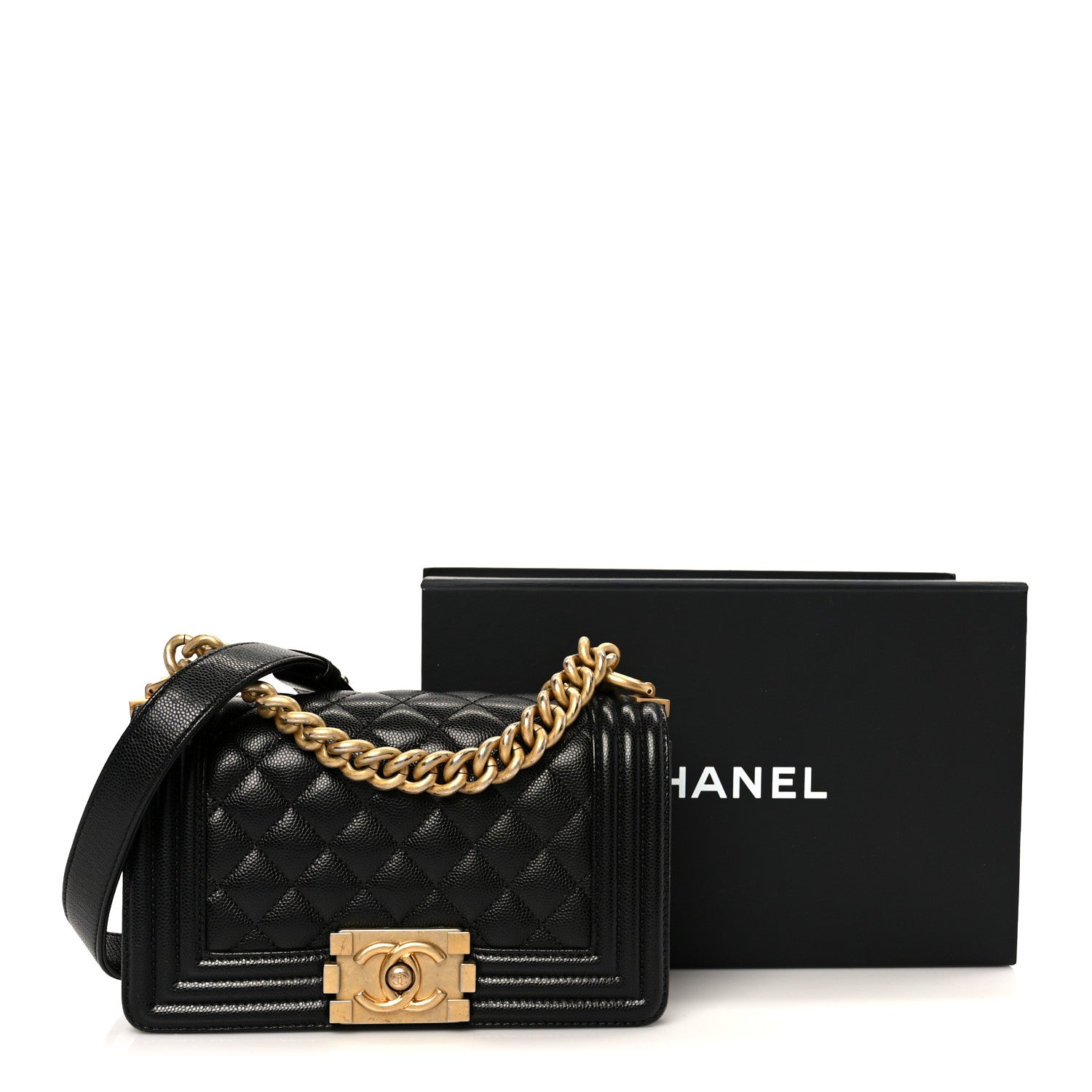Chanel Caviar Quilted Small Boy Flap Black 11 of 11