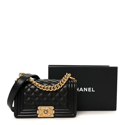 Chanel Caviar Quilted Small Boy Flap Black 11 of 11