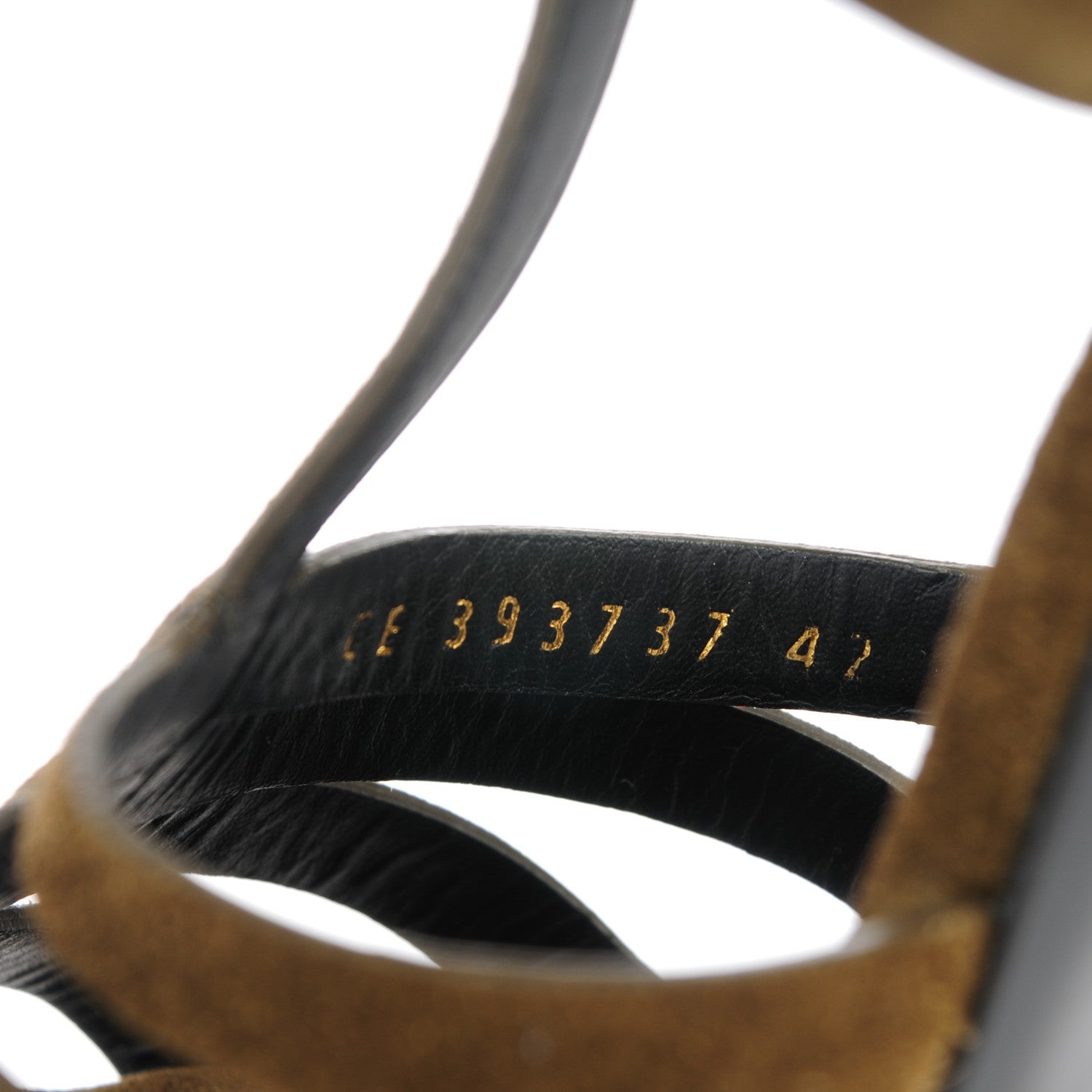 Saint Laurent Suede Bianca 105 Platform Sandals 42 Sage 9 of 9