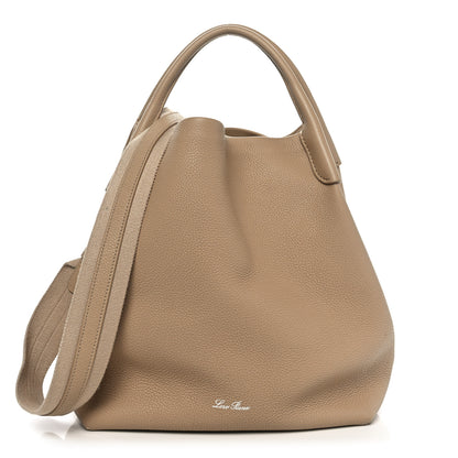 Loro Piana Grained Calfskin Large Bale Bag Light Mastic 1 of 9
