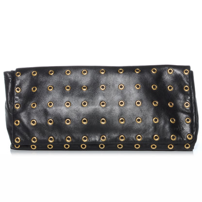 Prada Nappa Grommet Borchie Clutch Black 1 of 8