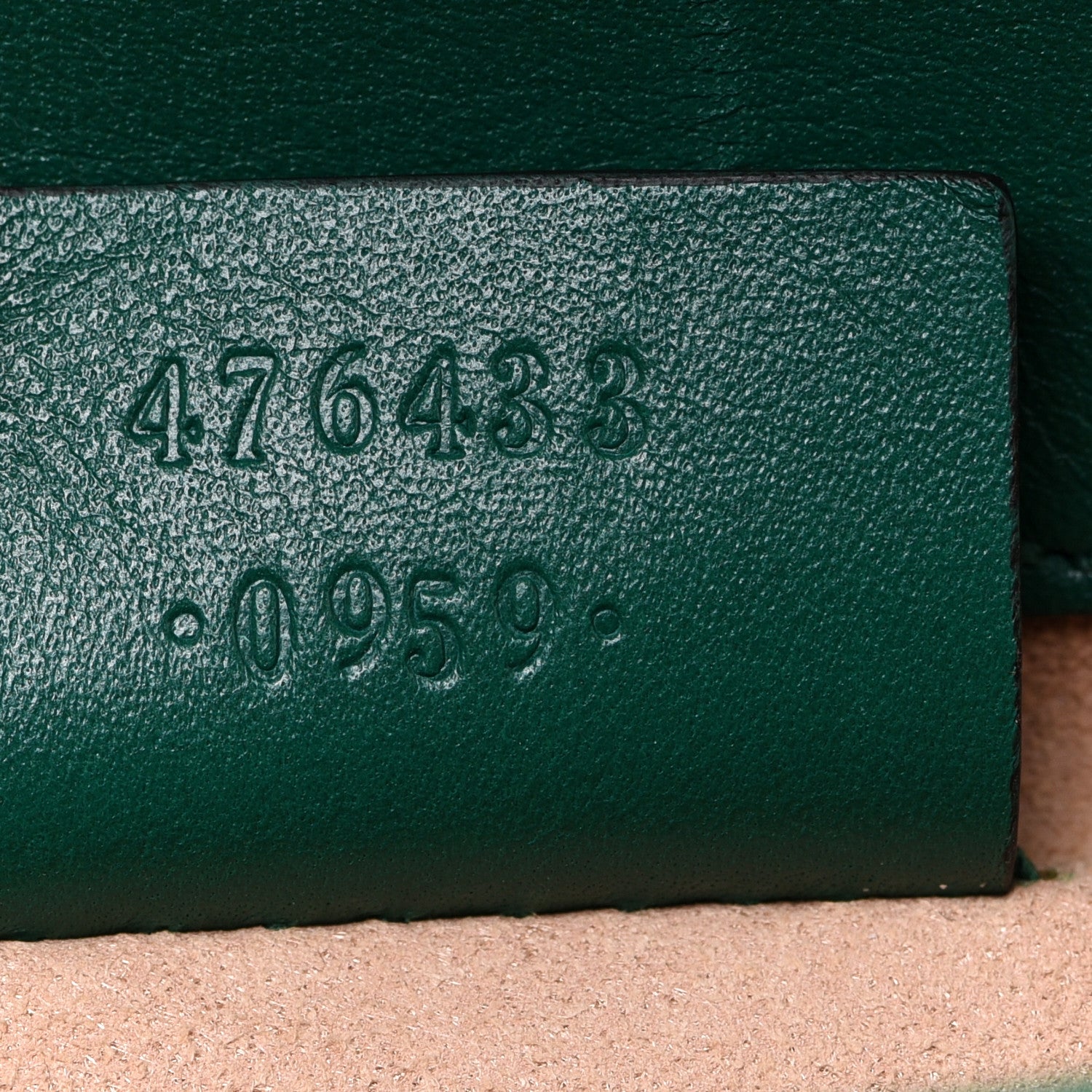 Gucci Calfskin Matelasse Super Mini GG Marmont Shoulder Bag Emerald Green 7 of 10