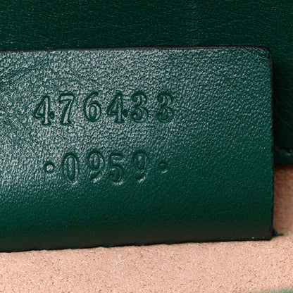 Gucci Calfskin Matelasse Super Mini GG Marmont Shoulder Bag Emerald Green 7 of 10