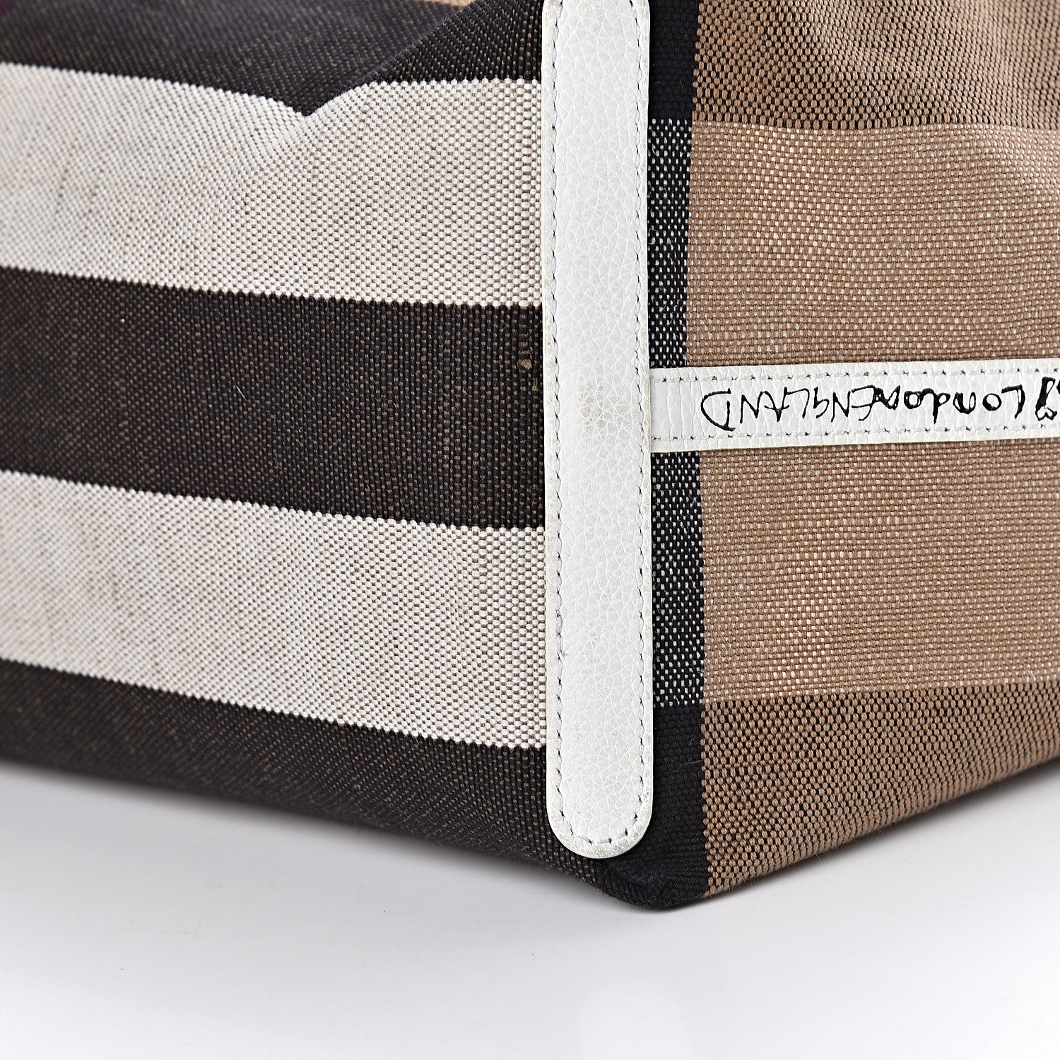 Burberry Coated Canvas Mega Check Sketchbook Large Reversible Doodle Tote White 25 of 27