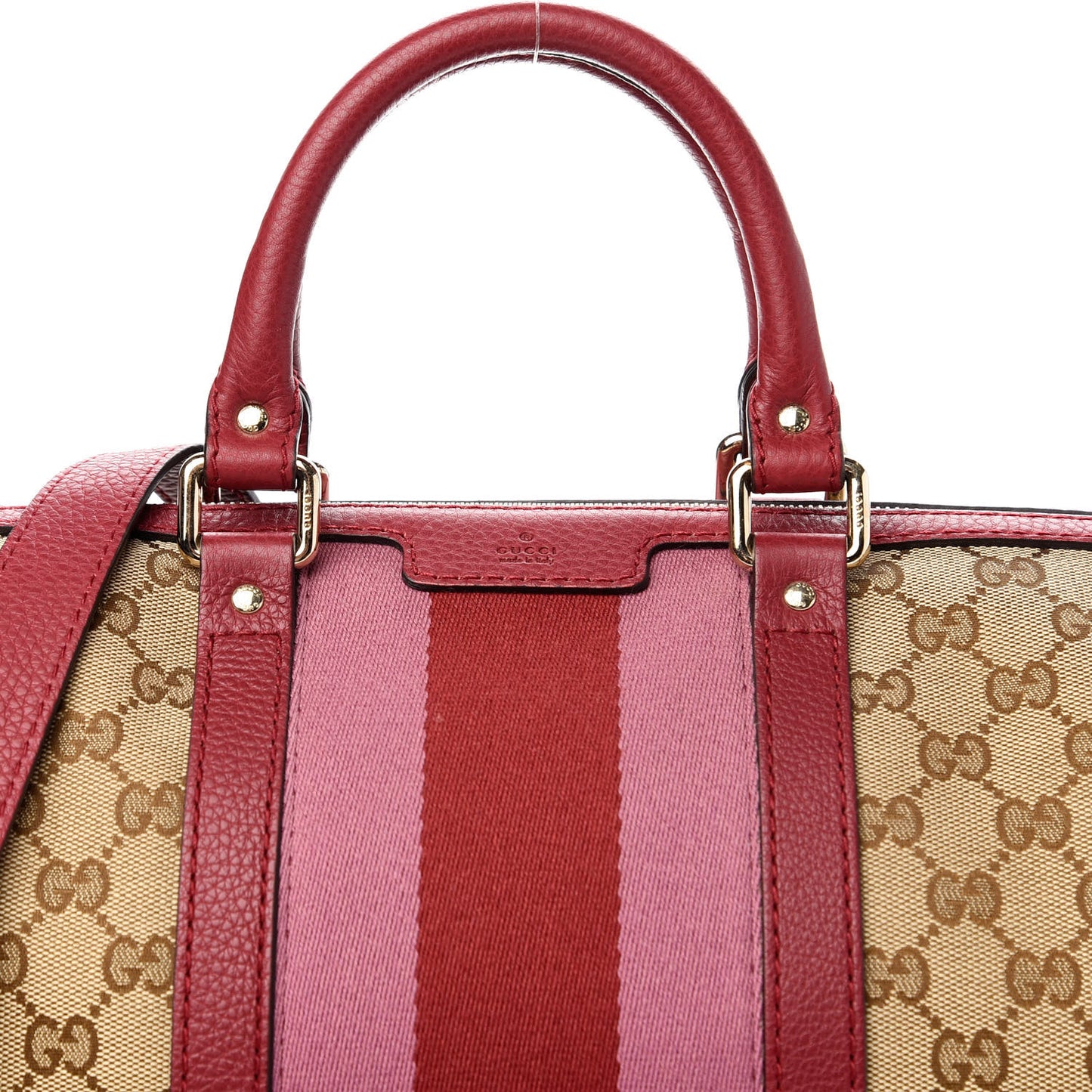 Monogram Vintage Web Medium Boston Red