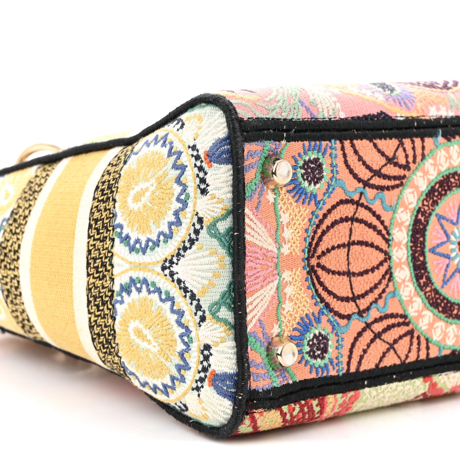 Christian Dior Canvas Embroidered In Lights Medium Lady D-Lite Multicolor 9 of 10