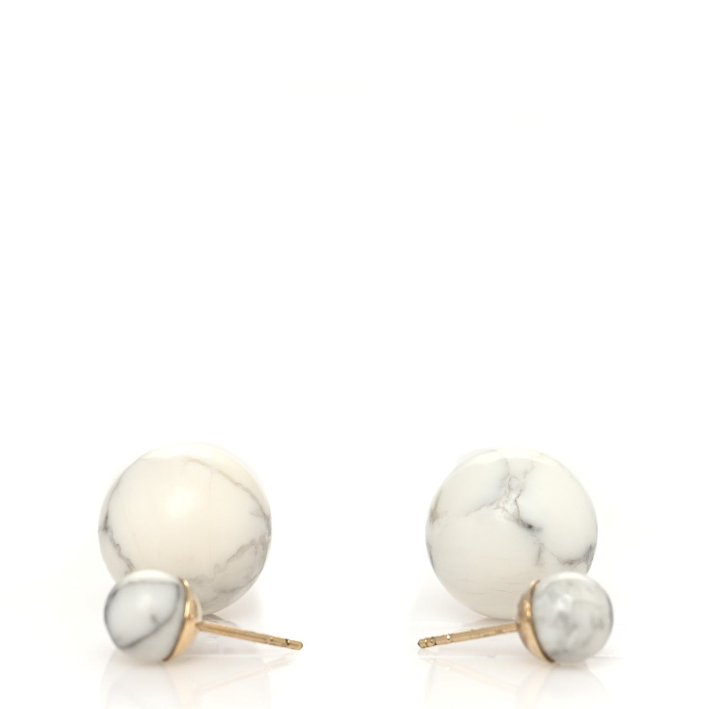 Mise En Dior Tribal Earrings White