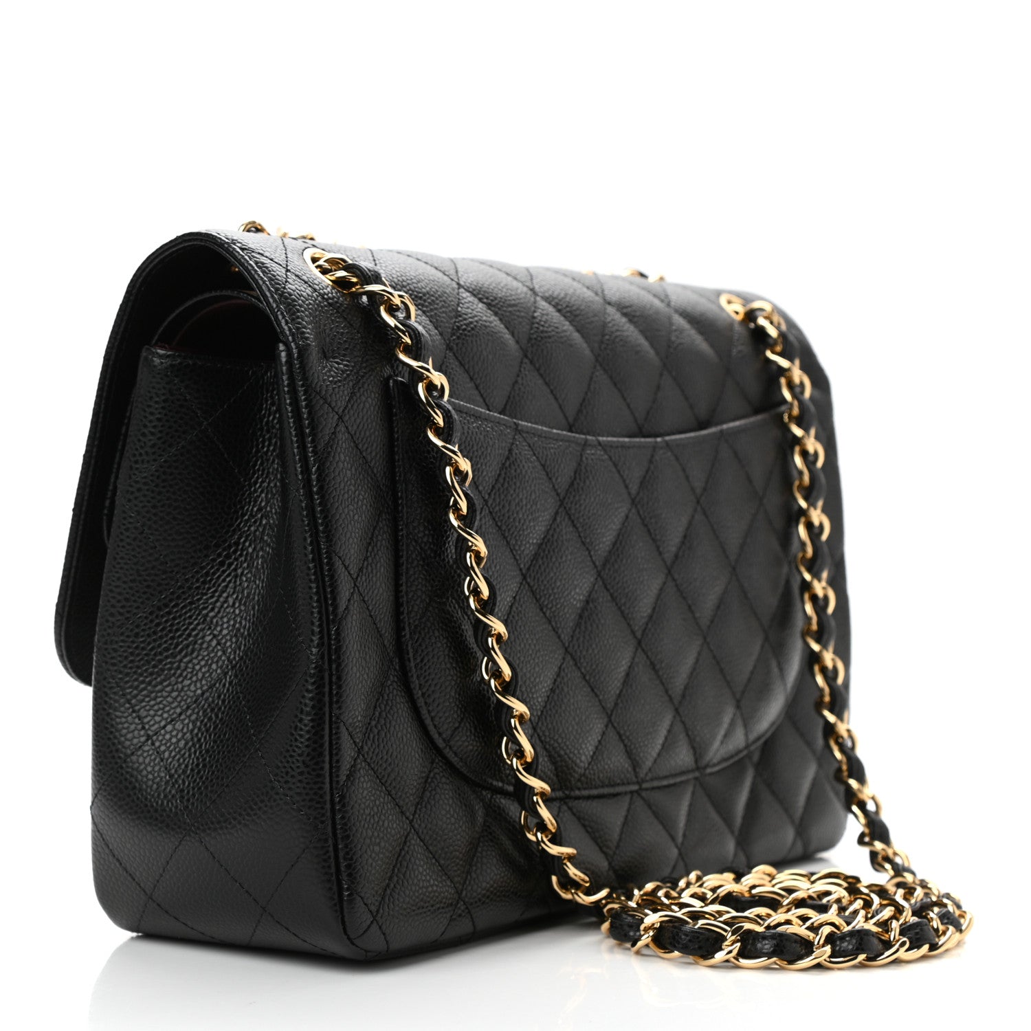 Chanel Caviar Quilted Jumbo Double Flap Black 3 of 11