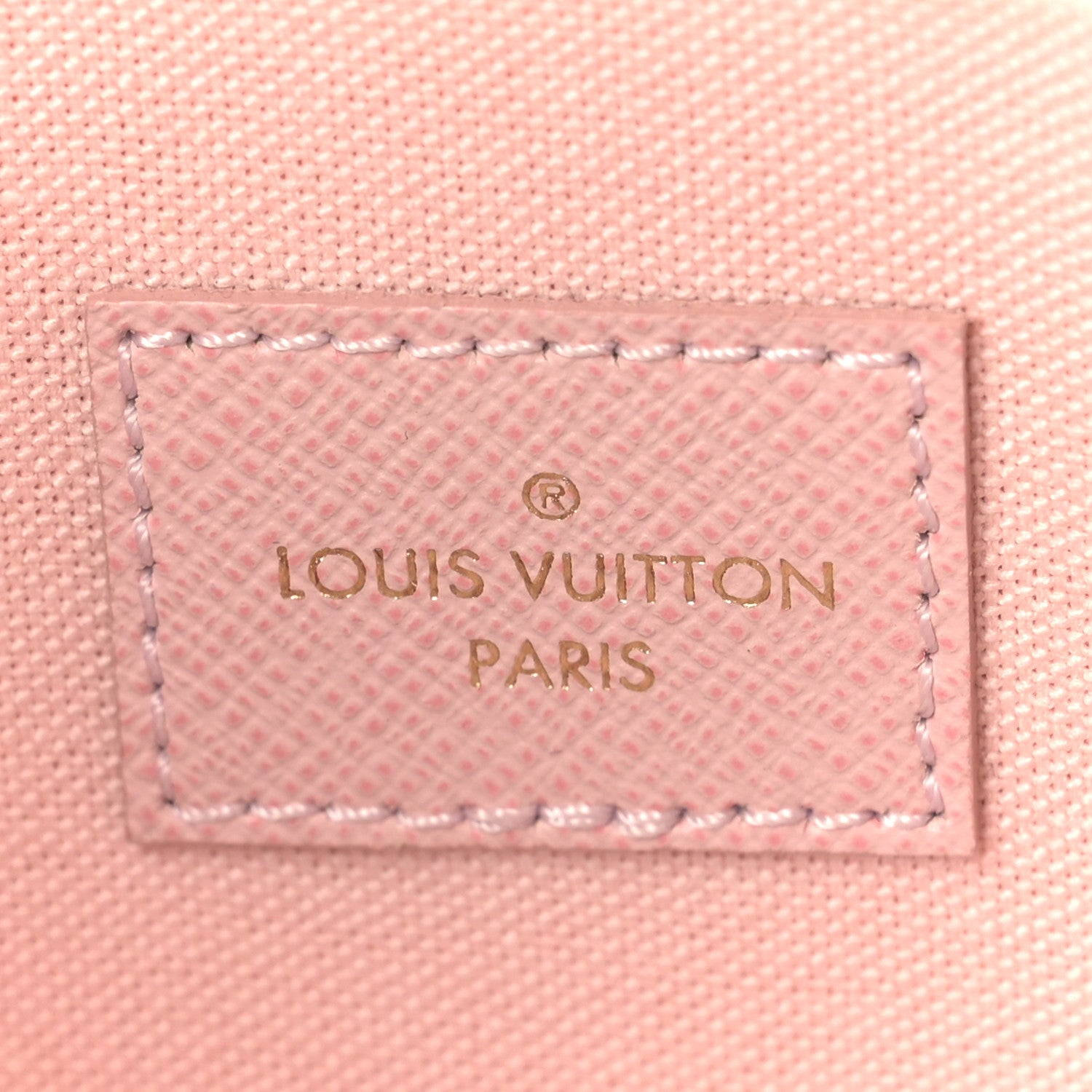Louis Vuitton Damier Azur Pochette Felicie Chain Wallet Rose Ballerine 6 of 9