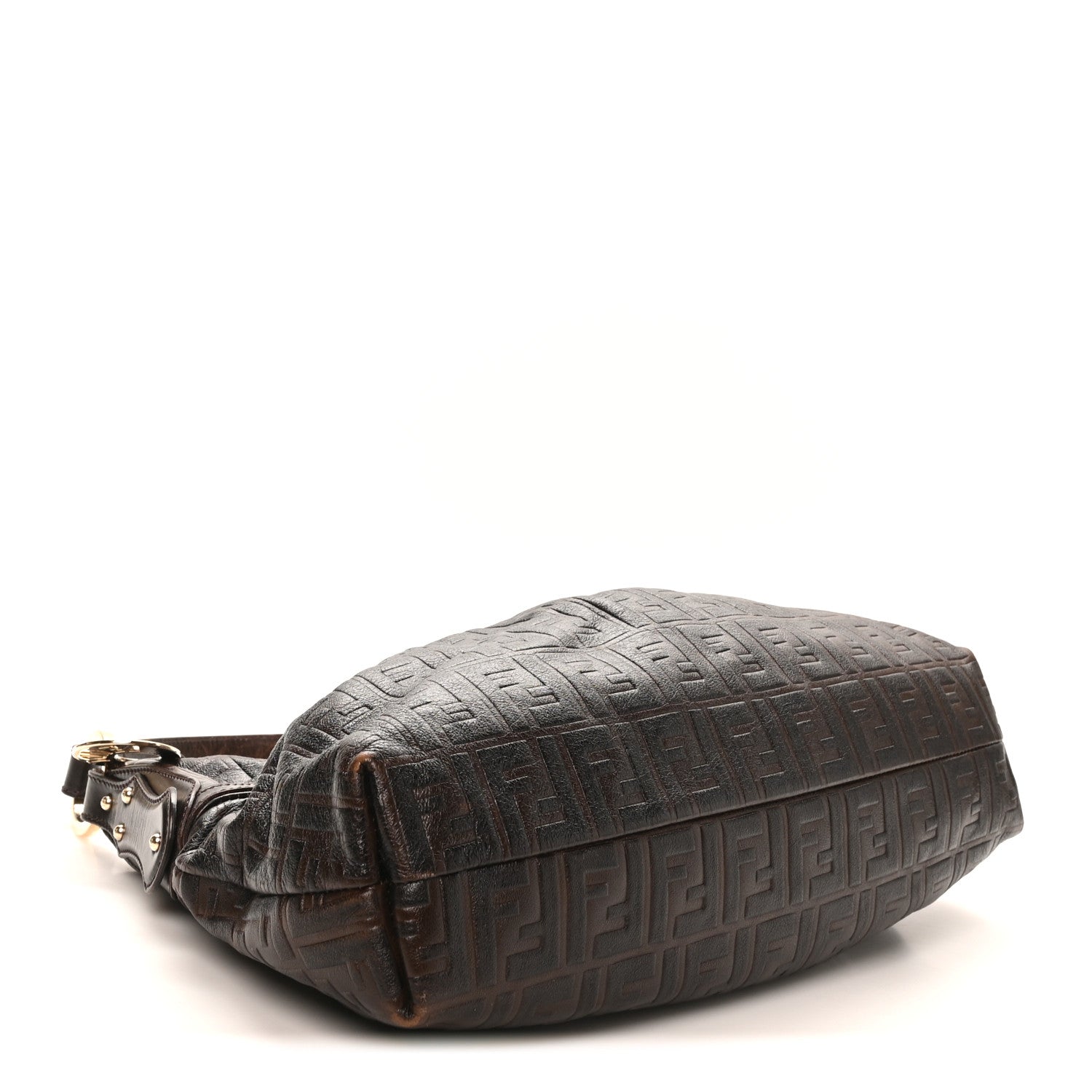 Fendi Vitello FF Embossed Chef Shopper Tote Testa Di Moro 3 of 8