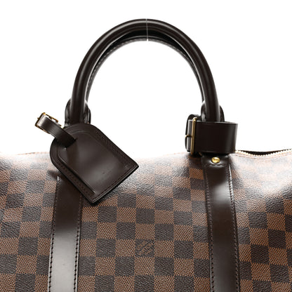 Louis Vuitton Damier Ebene Keepall Bandouliere 55 4 of 10