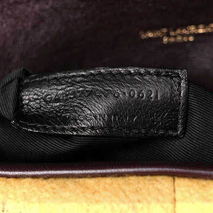 Saint Laurent Tie Dye Wool Quilted Small Loulou Puffer Monogram Chain Satchel Yellow Pacific Blue Dark Pecan 8 of 11