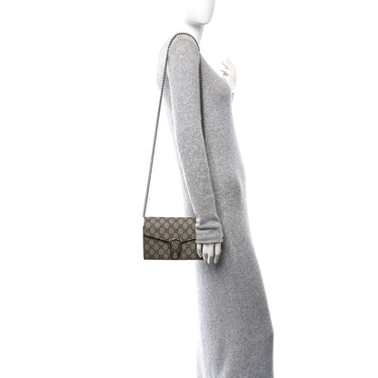 Gucci GG Supreme Monogram Mini Dionysus Chain Wallet Beige Taupe 2 of 10
