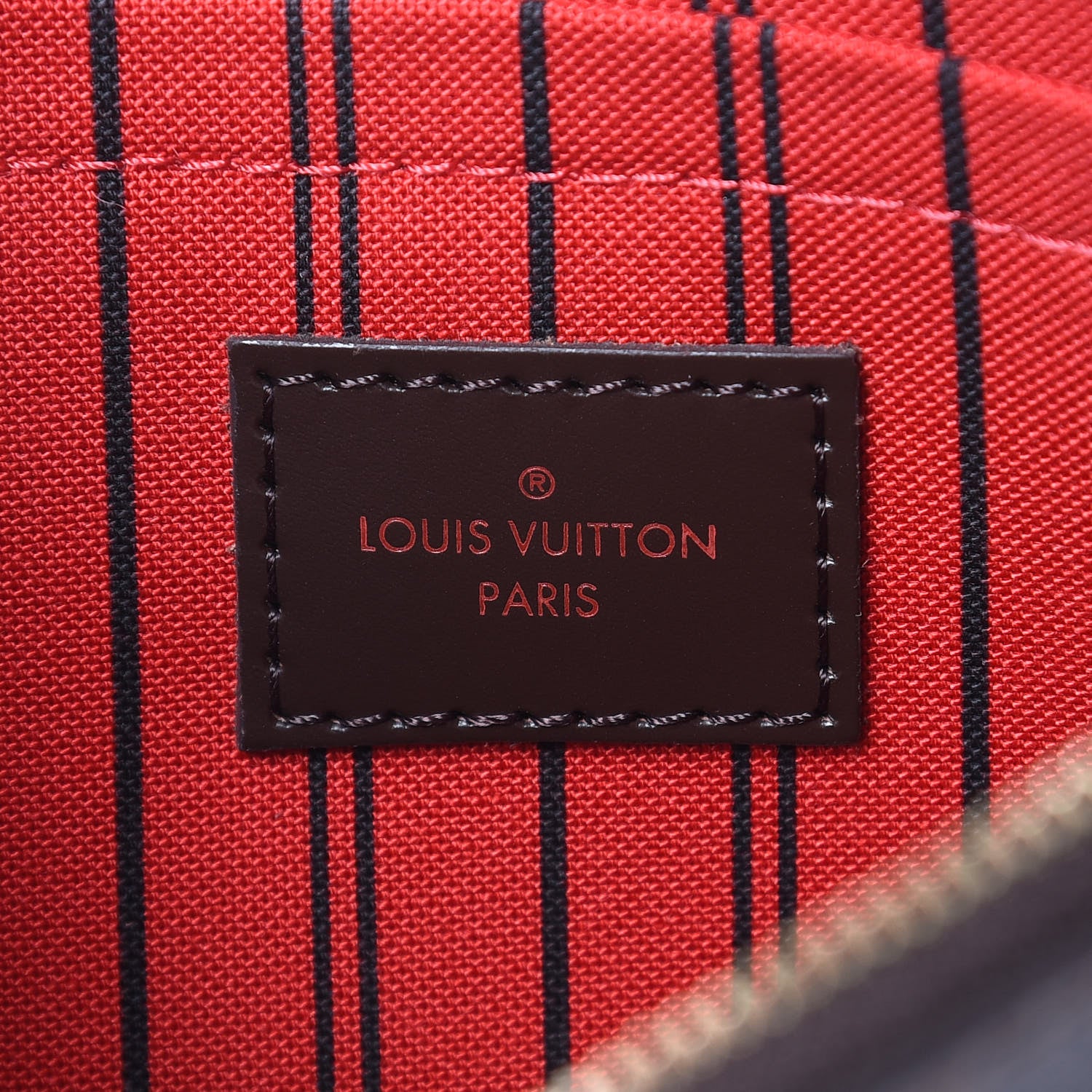 Louis Vuitton Damier Ebene Neverfull MM GM Pochette 6 of 7
