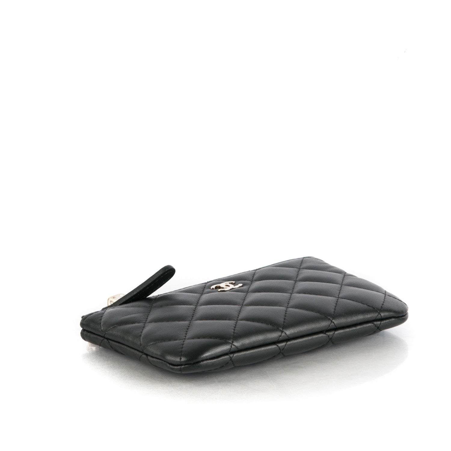 Chanel Lambskin Quilted Small Casino Cosmetic Case Black 4 of 7
