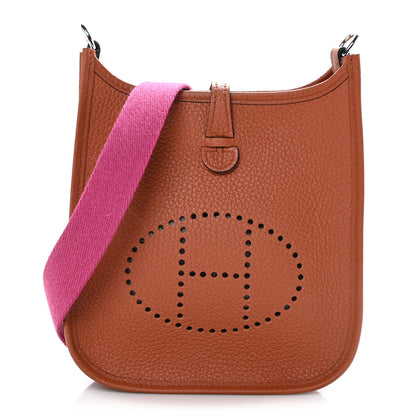 Hermes Taurillon Clemence Amazone Evelyne TPM Cuivre Magnolia 1 of 9
